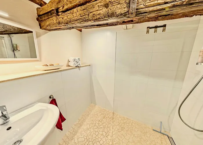 Himmlischer Hof - Juwel Von 1477 Mit P, Romantischer Innenhof, Kamin, Oeko, Denkmal * 奎德林堡